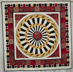 C 09 Nancy Miller - Cosmati Sunburst - 3rd Place Small Traditional Pieced